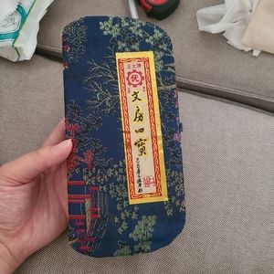 Vintage chinese calligraphy brush with ink set